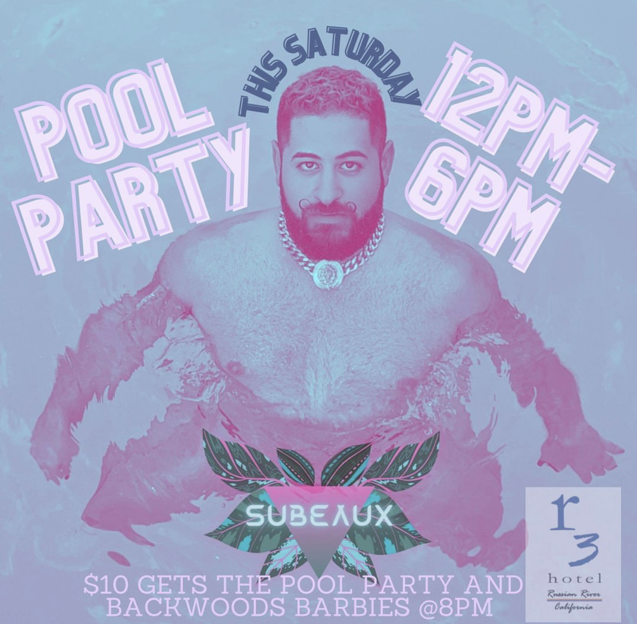 Labor Weekend Saturday Pool Party Subeaux